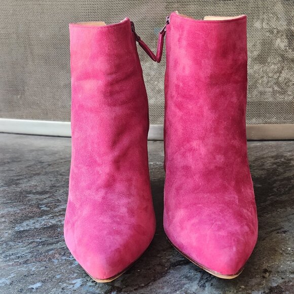 Cole Haan Winery Suede Wedge Verdi Bootie Size 8B - Picture 6 of 16